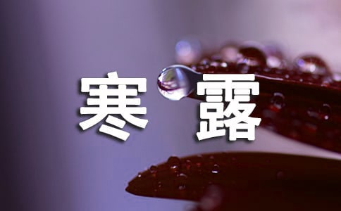经典的寒露句子