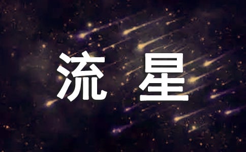 观看流星作文